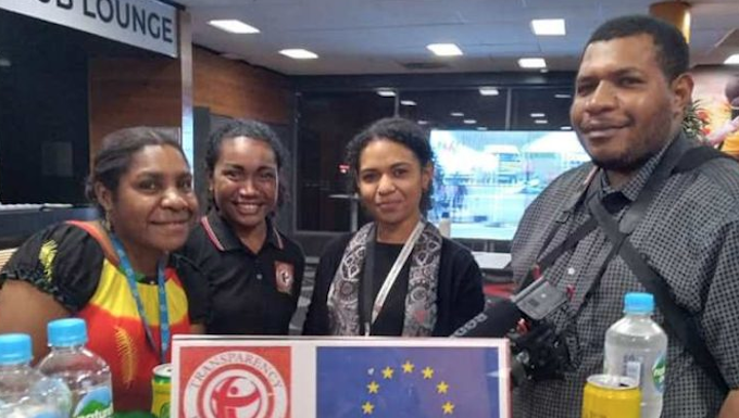 The Media Council of PNG working with Transparency International PNG in 2021.