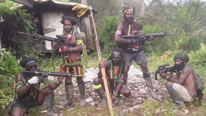 West Papua National Liberation Army fighters