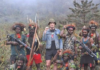 NZ pilot Philip Mehrtens with his West Papuan rebel captors