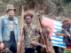 NZ pilot Philip Mehrtens with some of his West Papuan rebel captors