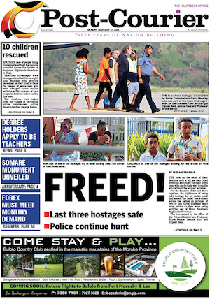 The Post-Courier's front page today 270223