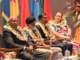 Fiji’s Prime Minister Sitiveni Rabuka (left) apologises to USP vice-chancellor Professor Pal Ahluwalia