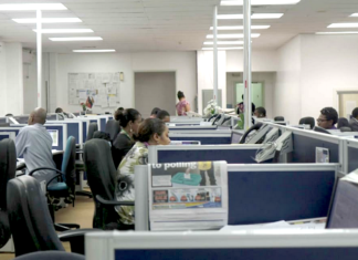 PNG Post-Courier newsroom