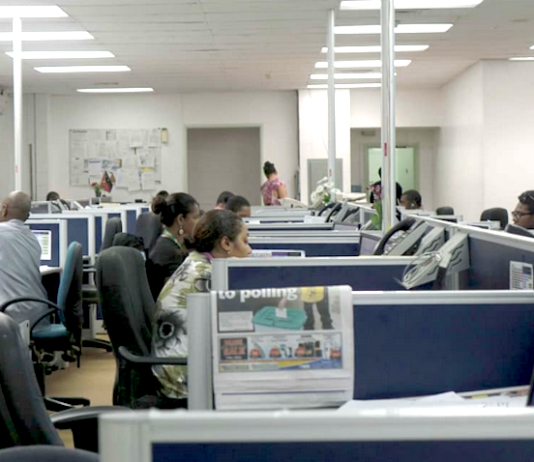 PNG Post-Courier newsroom