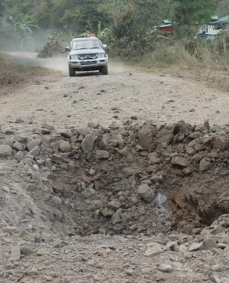 Myanmar’s military has ‘turned whole country into a prison’ An airstrike narrowly misses a civilian vehicle in Myanmar