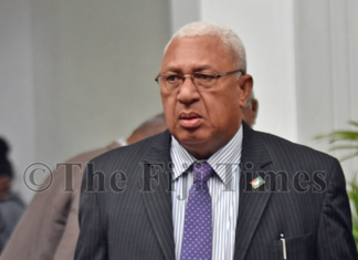 Fiji Opposition Leader Voreqe Bainimarama