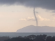 A water spout off the Bay of Plenty coast near Waihi where a tornado hit