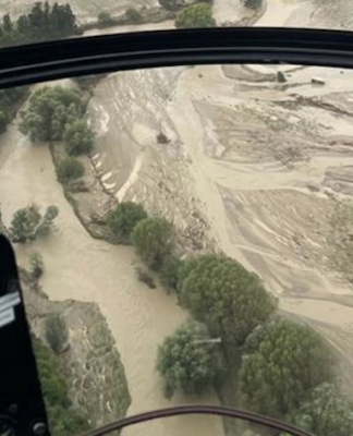 Cyclone Gabrielle: Severity of damage ‘not seen in a generation’, says PM The Waipaoa River, near Gisborne 140223