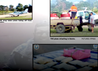 Police allege 52kg methamphetamine was located on a "black flight" from PNG to Australia