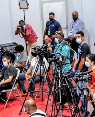Fijian media stakeholders at the public consultation on the Media Ownership and Regulation Bill 2023 in Suva