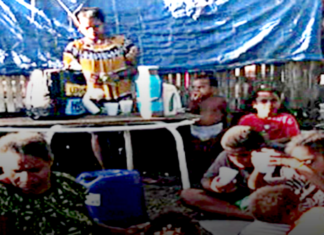 Some of the Gerehu family served an eviction order