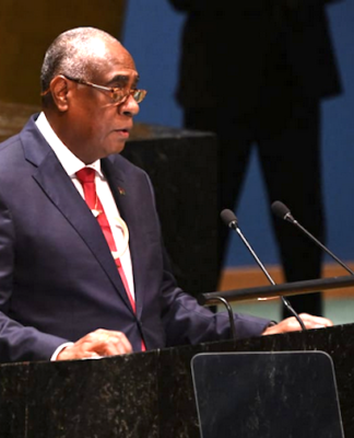 Vanuatu's Prime Minister Ishmael Kalsakau at UN