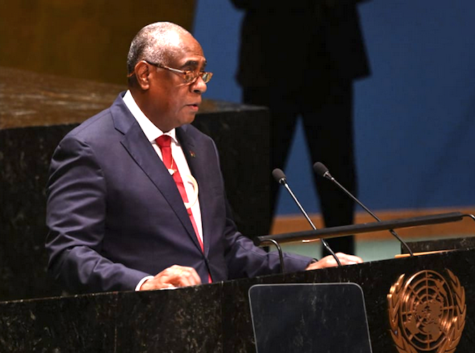 Vanuatu's Prime Minister Ishmael Kalsakau at UN