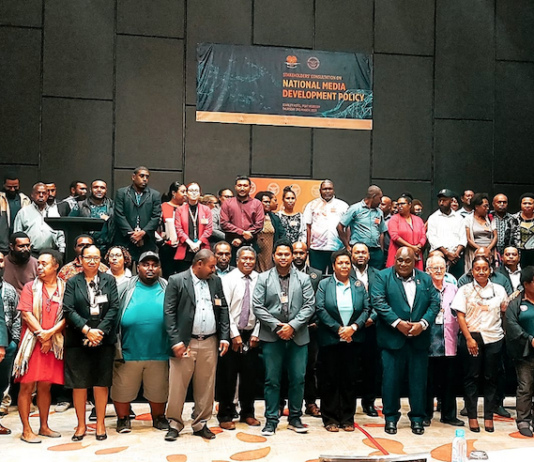 Some of PNG's media stakeholders at the draft media policy consultation in Port Moresby last Thursday