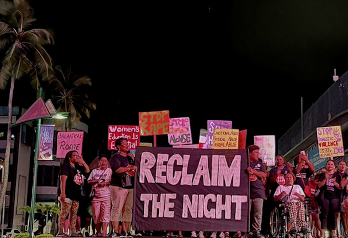 Suva's Reclaim The Night rally last night