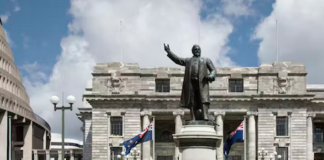 Former NZ PM Richard Seddon (statue outside Parliament pictured)