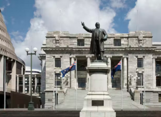 Former NZ PM Richard Seddon (statue outside Parliament pictured)