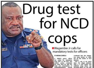 Police Commander Anthony Wagambie Jr