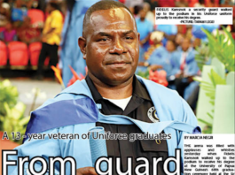 UPNG security guard Fidelis Kamsnok