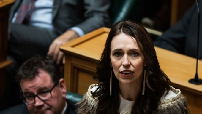 Jacinda Ardern’s valedictory plea – ‘take politics out of climate change’ Former NZ prime minister Jacinda Ardern delivering her valedictory speech to Parliament
