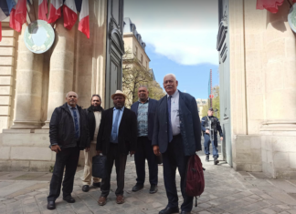 The Kanaky delegation in Paris