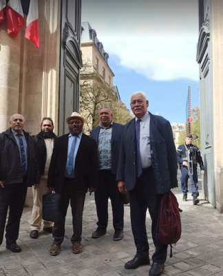 The Kanaky delegation in Paris