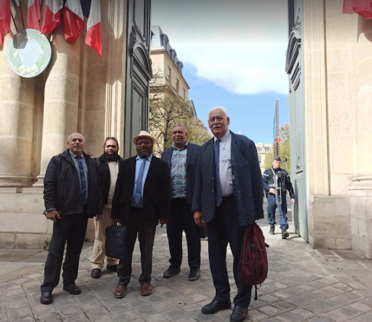 The Kanaky delegation in Paris