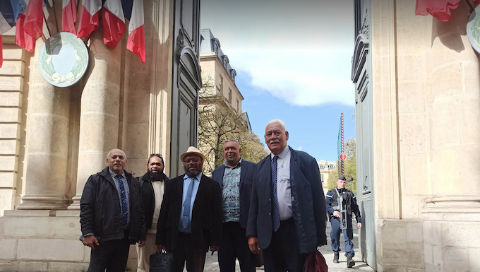 The Kanaky delegation in Paris