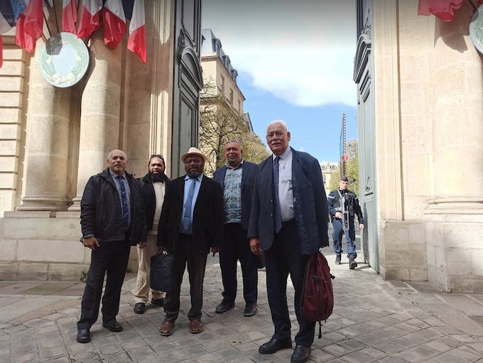 The Kanaky delegation in Paris