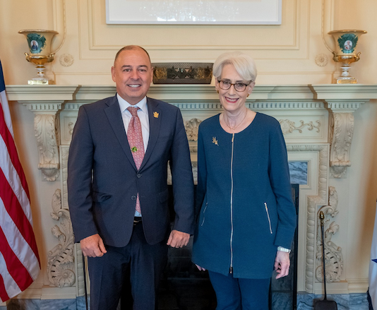 Deputy Secretary of State Wendy Sherman meets Cook Islands Prime Minister Mark Brown in Washington