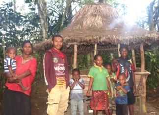 The Mek family in Jiwaka Province, Papua New Guinea
