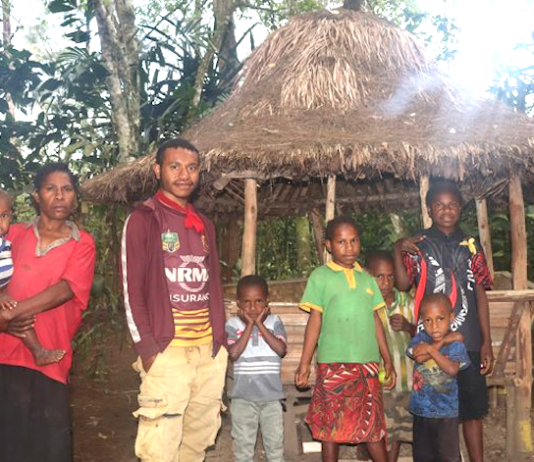 The Mek family in Jiwaka Province, Papua New Guinea