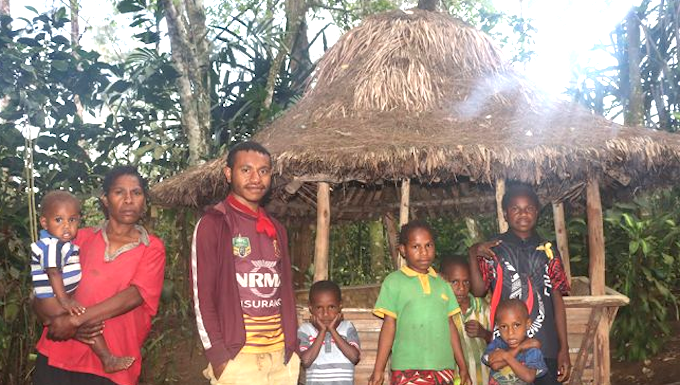 The Mek family in Jiwaka Province, Papua New Guinea