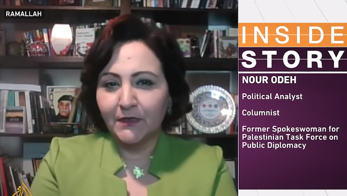 Nour Odeh, political analyst and former spokeswoman for the Palestinian National Authority, on Al Jazeera's Inside Story