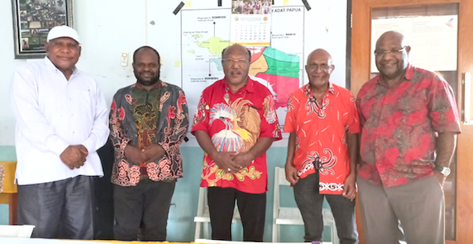 The Papuan clergy from the Interdenominational Church in the Land of Papua who made the appeal 