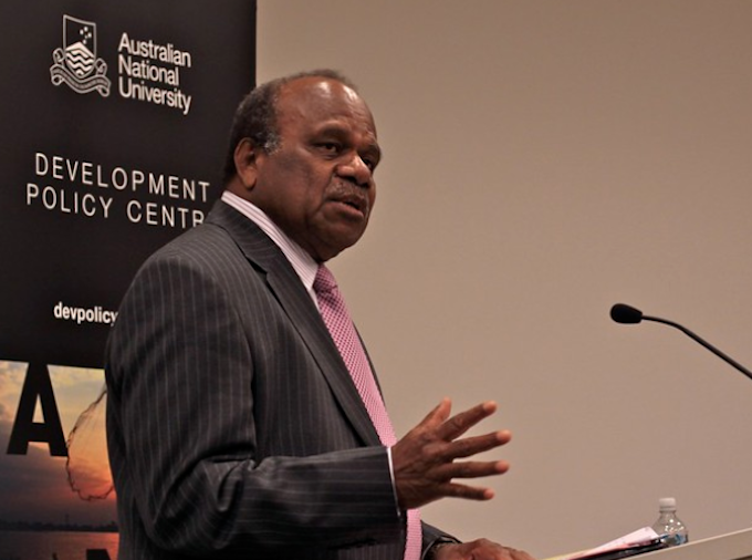 Former PNG Prime Minister Sir Rabbie Namaliu