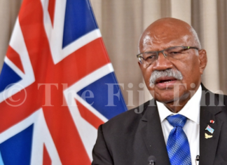 Fiji Prime Minister Sitiveni Rabuka