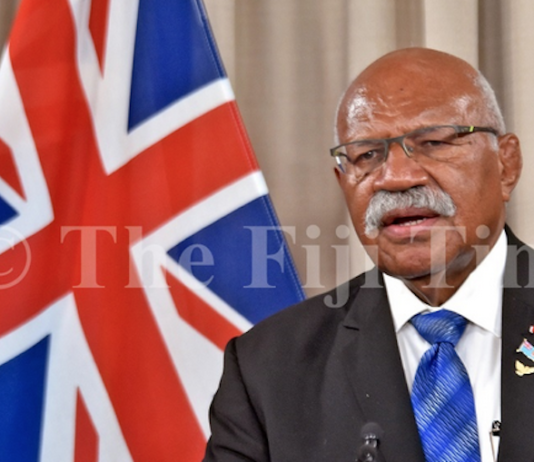 Fiji Prime Minister Sitiveni Rabuka