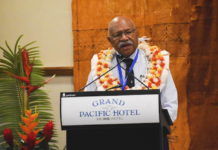 Fiji Prime Minister Sitiveni Rabuka