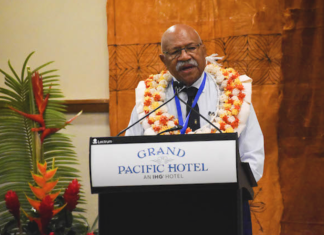 Fiji Prime Minister Sitiveni Rabuka