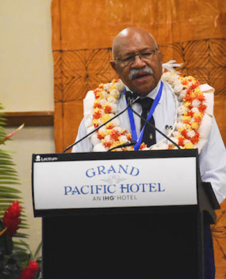 Fiji Prime Minister Sitiveni Rabuka