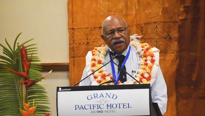 Fiji Prime Minister Sitiveni Rabuka