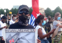 A Papuan Lives Matter protest in London