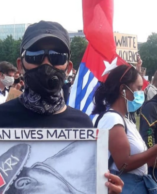 UK minister grilled on West Papua human rights in House of Lords A Papuan Lives Matter protest in London