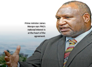 PNG's Prime Minister James Marape