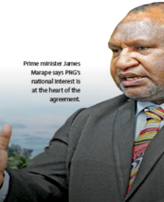 PNG's Prime Minister James Marape