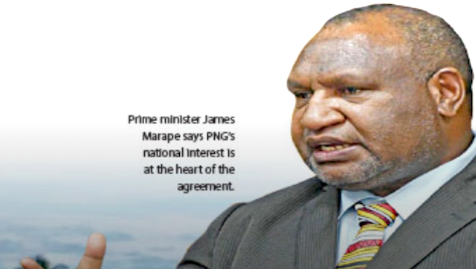 PNG's Prime Minister James Marape