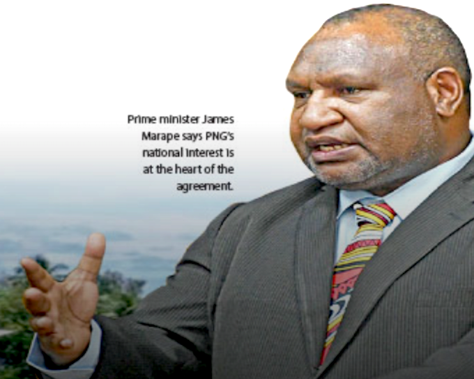 PNG's Prime Minister James Marape