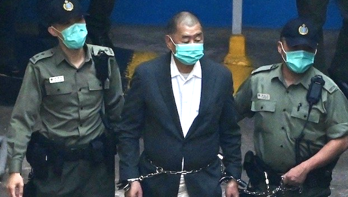 Hong Kong government says that the arrest and prosecution of Jimmy Lai and other press freedom defenders were “completely unrelated to the issue of press freedom