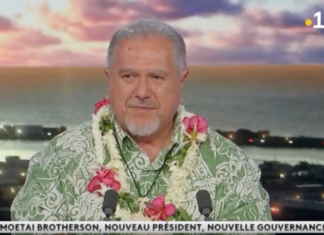 Tahiti's new President Moetai Brotherson